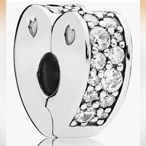 Sterling Heart Clip Charm